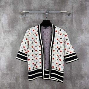 Authentic Louis Vuitton Multicolor Knit with Black Trim